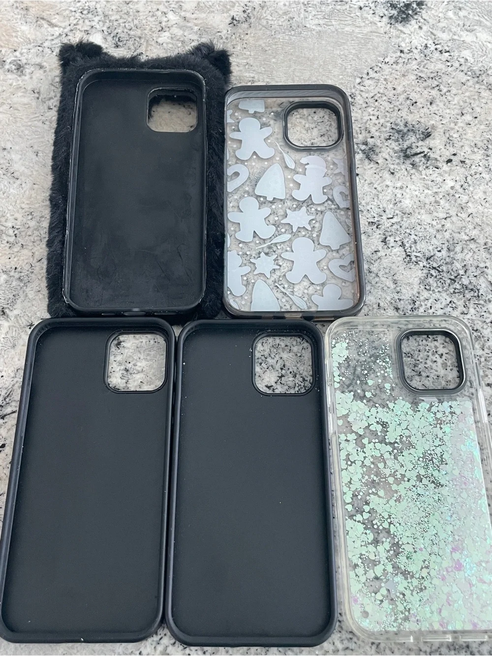 5 Phone cases and screen protector for iPhone 12 Pro new and other